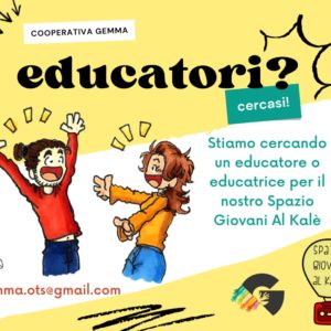 Gemma cerca un educatore o educatrice per lo Spazio Giovani