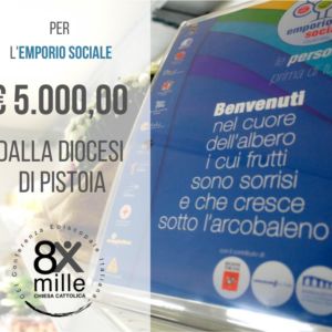 5.000 euro per l’Emporio Sociale dalla Diocesi di Pistoia