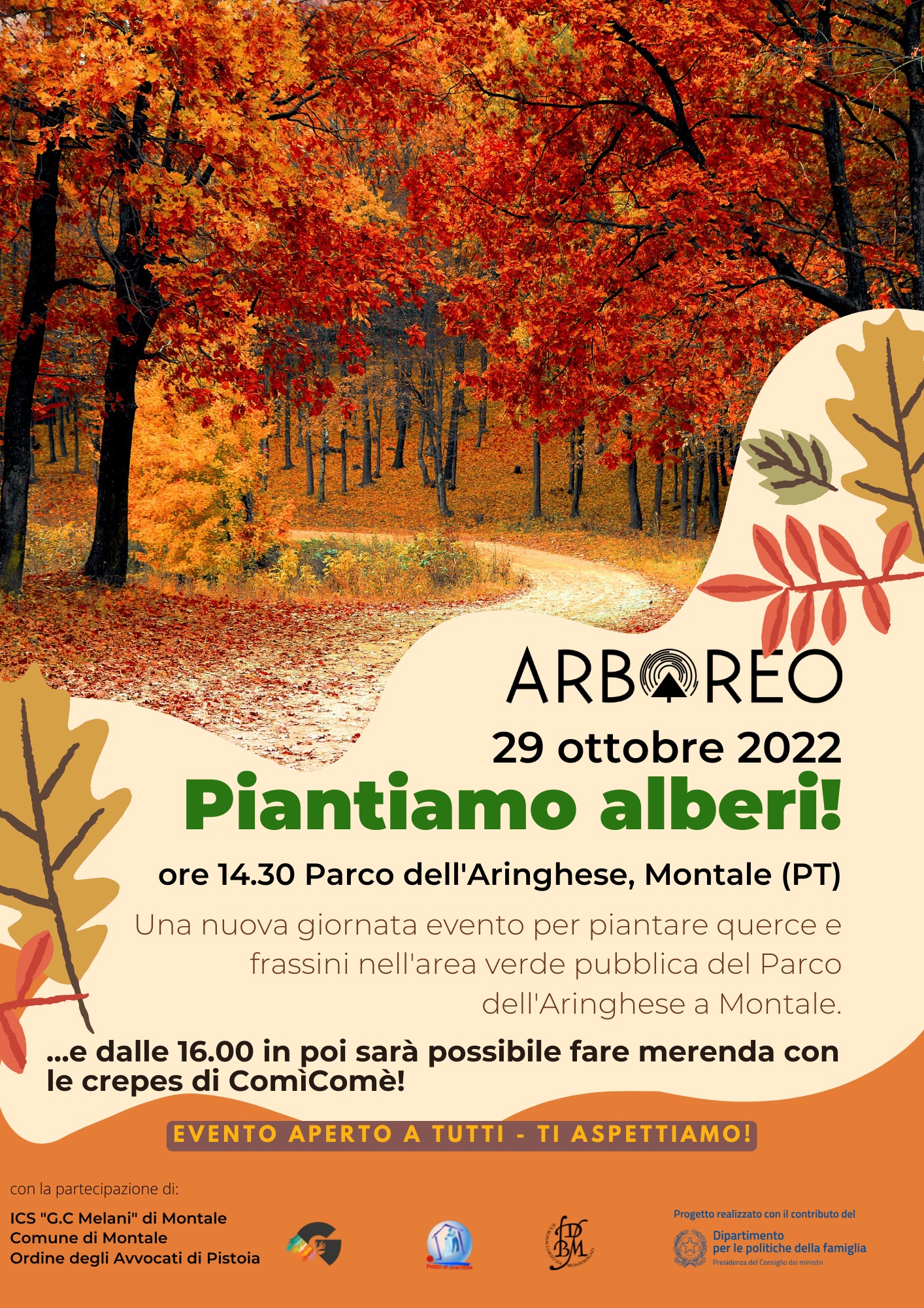 volantino evento Arboreo del 29 ottobre