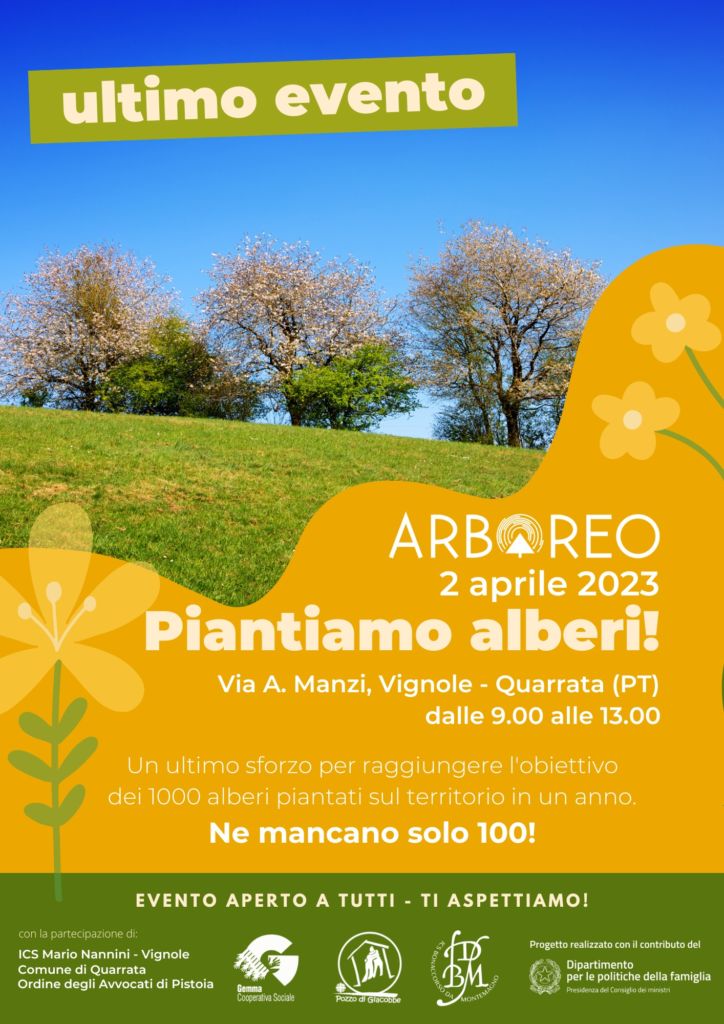 locandina evento Arboreo 2 aprile